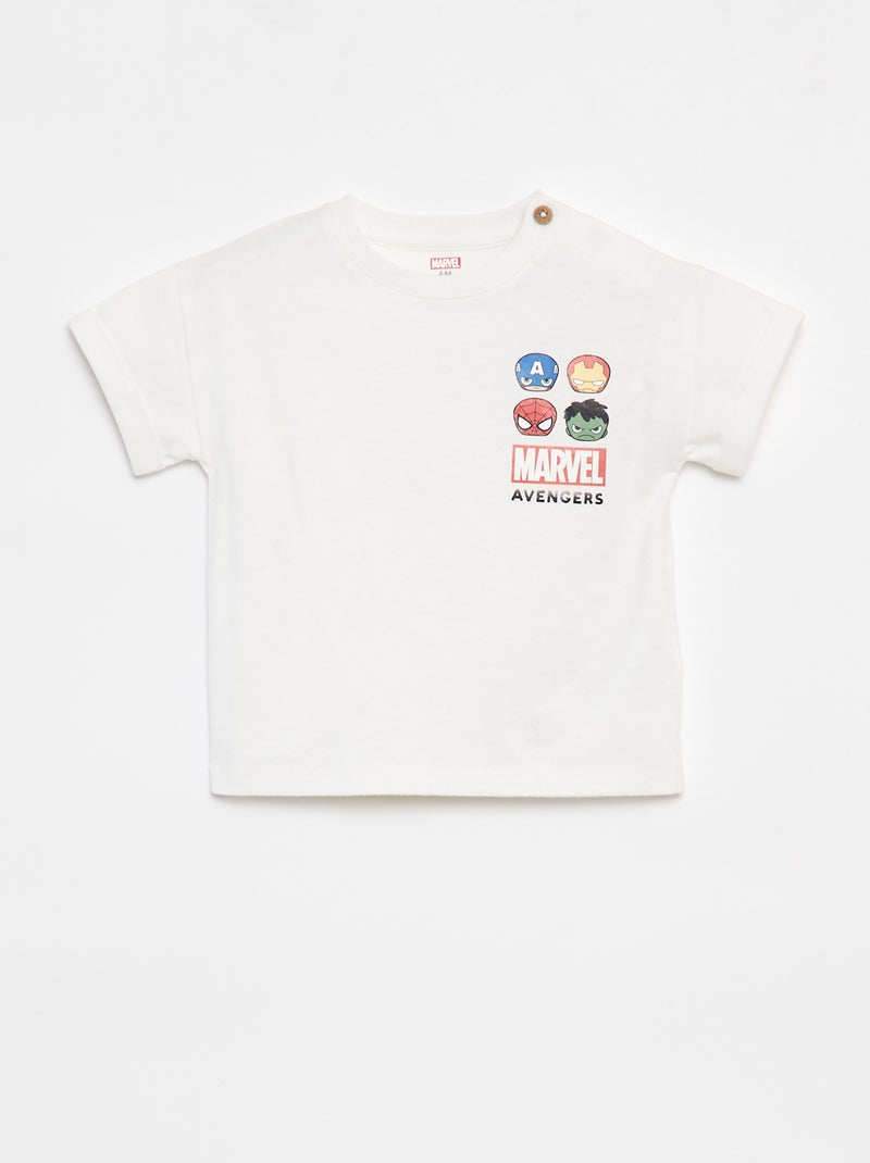 T-shirt a maniche corte 'Marvel' Bianco - Kiabi