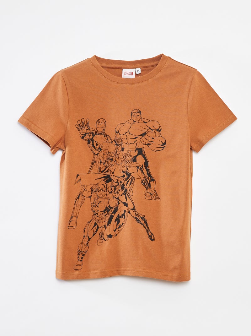 T-shirt a maniche corte 'Marvel' Marrone - Kiabi