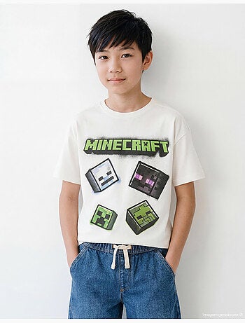 T-shirt a maniche corte 'Minecraft', MO Fashion