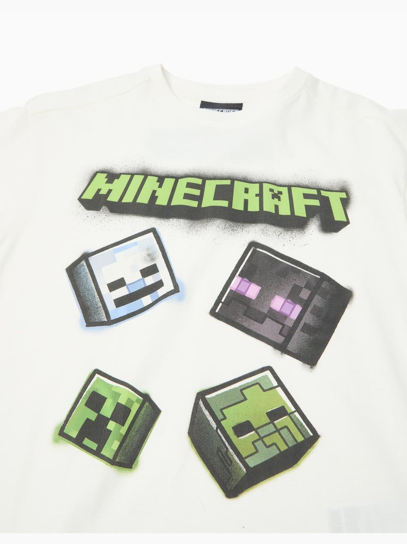 T-shirt a maniche corte 'Minecraft', MO Fashion Bianco - Kiabi