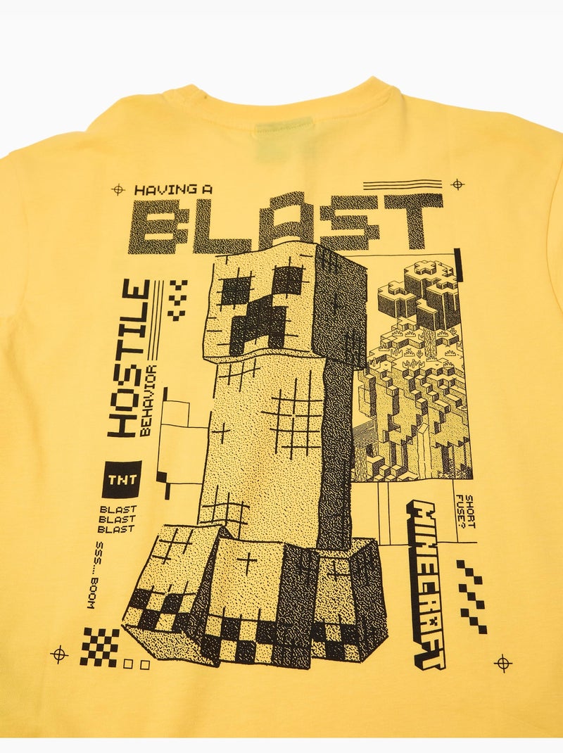 T-shirt a maniche corte 'Minecraft', MO Fashion Giallo - Kiabi