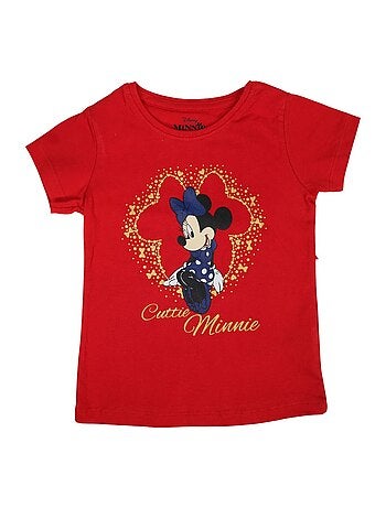 T-shirt a maniche corte Minnie bambina