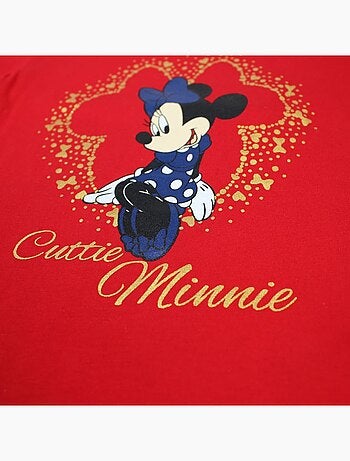T-shirt a maniche corte Minnie bambina