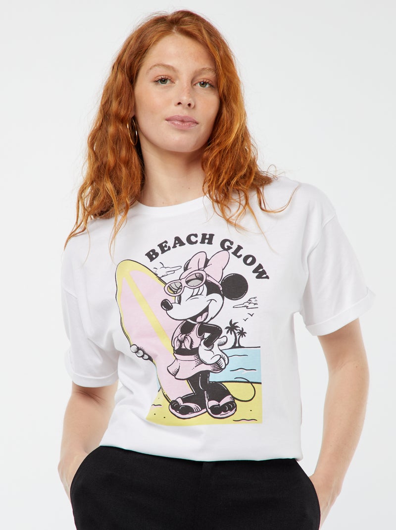 T-shirt a maniche corte 'Minnie' 'Disney' BIANCO - Kiabi