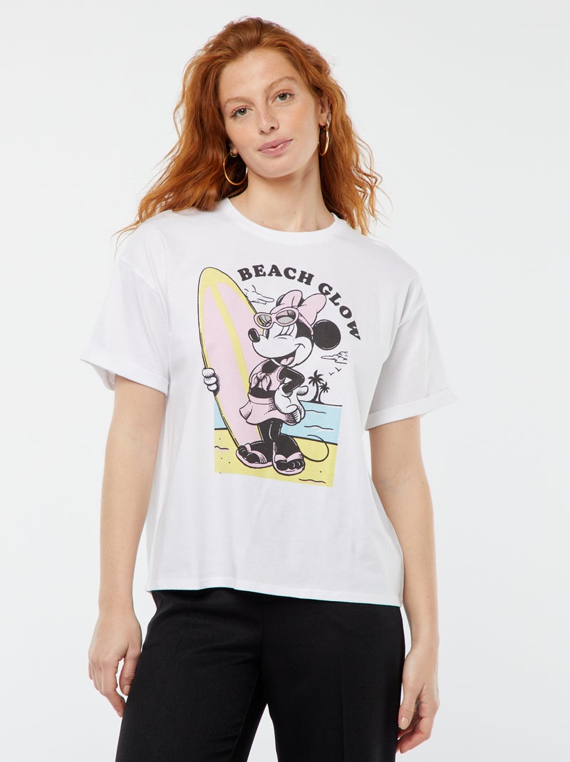 T-shirt a maniche corte 'Minnie' 'Disney' BIANCO - Kiabi