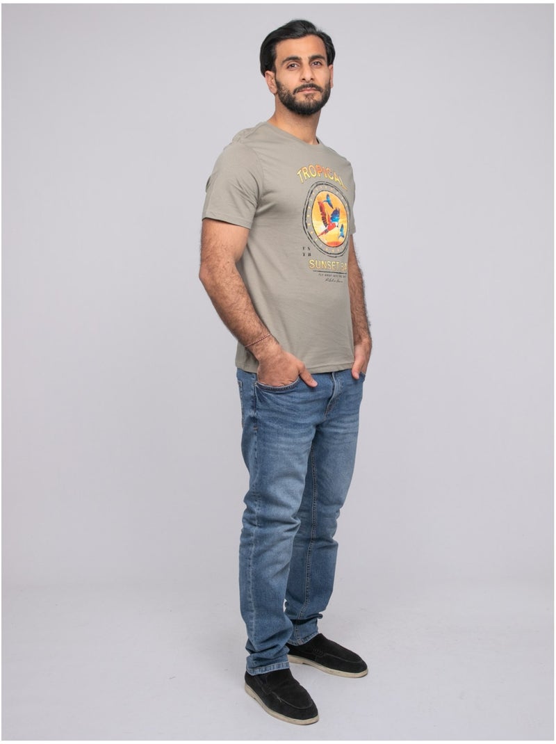 T-shirt a maniche corte NALAGO Cachi - Kiabi