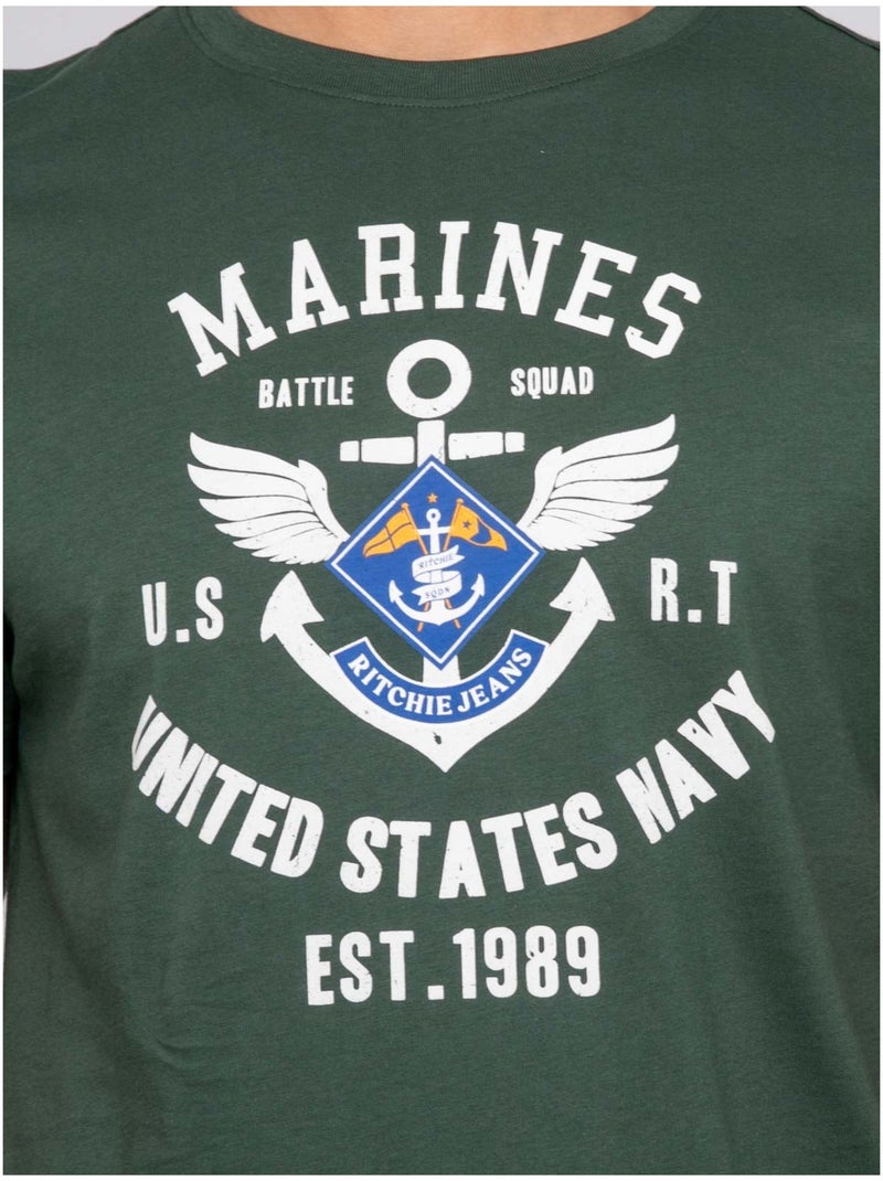 T-shirt a maniche corte NALEMARK Verde - Kiabi