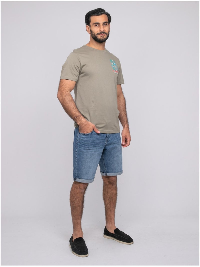 T-shirt a maniche corte NIFRAMO Cachi - Kiabi