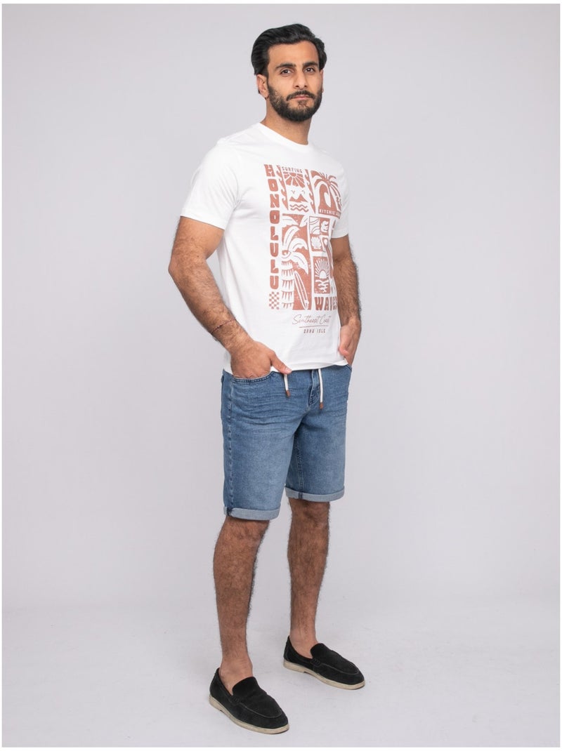 T-shirt a maniche corte NIRDANUB Ecru - Kiabi