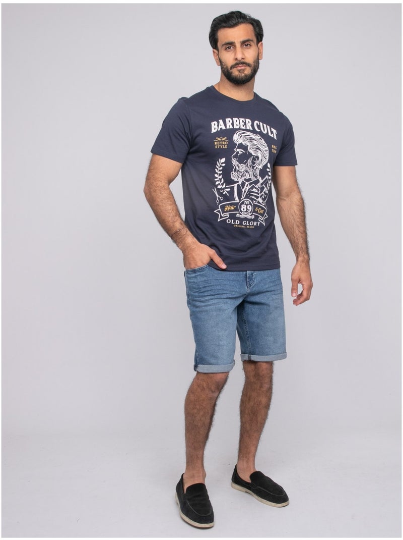 T-shirt a maniche corte NIRDOMEL Blu marino - Kiabi