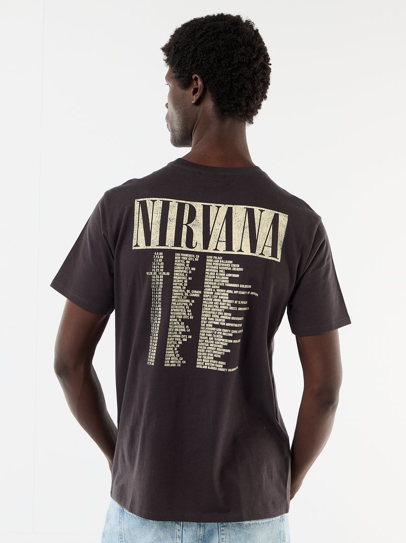 T-shirt a maniche corte 'Nirvana' Nero - Kiabi