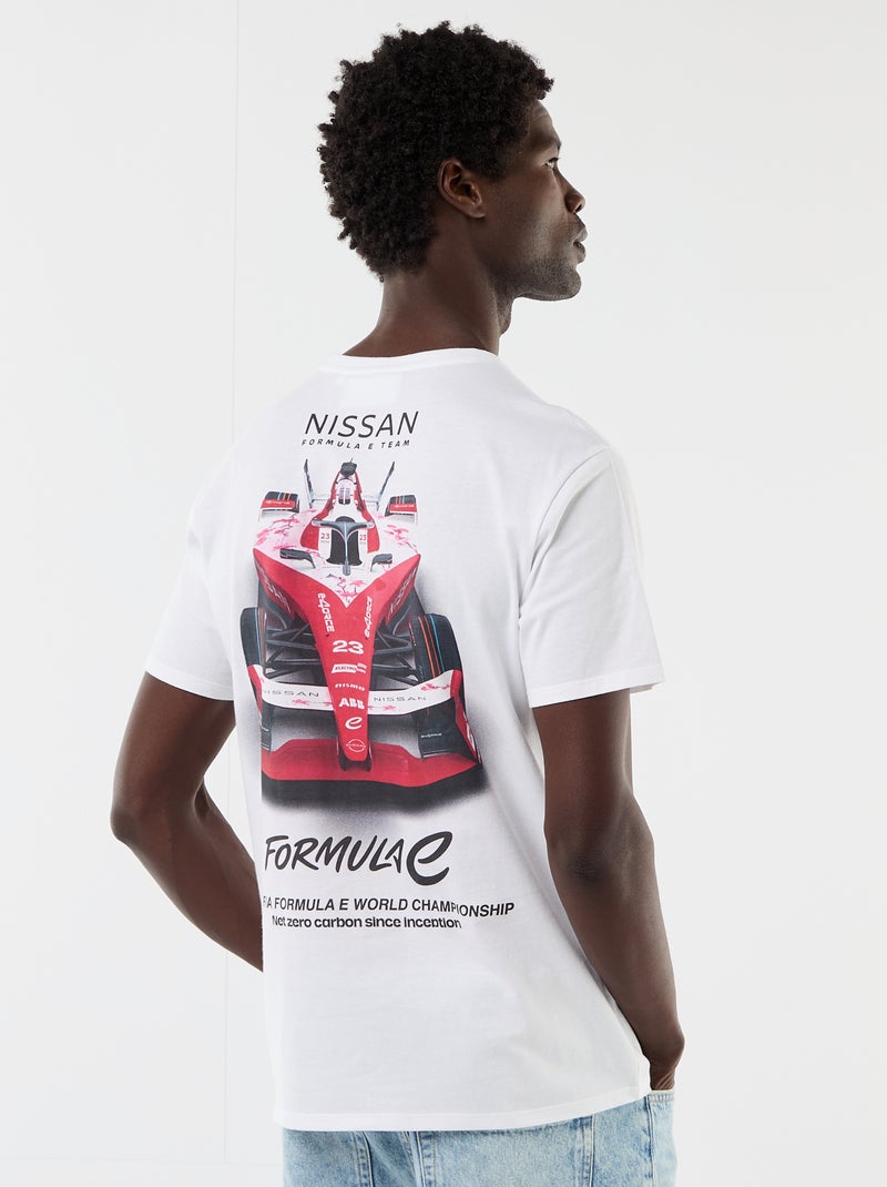 T-shirt a maniche corte \'Nissan\' \'Formula E Team\' Bianco - Kiabi