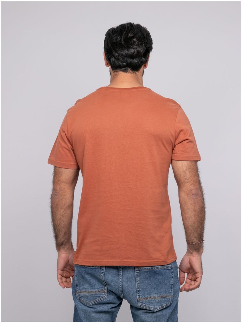 T-shirt a maniche corte NOMOTOU Rosso mattone - Kiabi