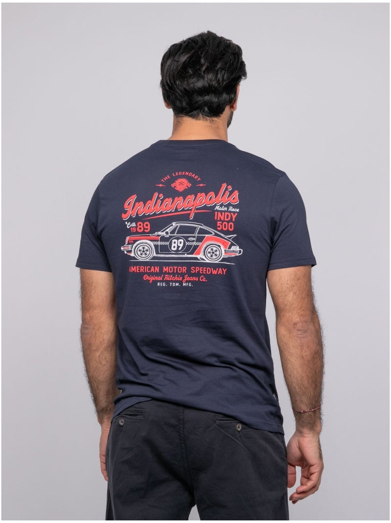 T-shirt a maniche corte NORUTEXO Blu marino - Kiabi