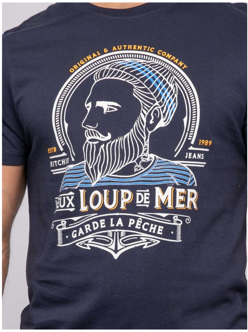 T-shirt a maniche corte NOTWIST Blu marino - Kiabi