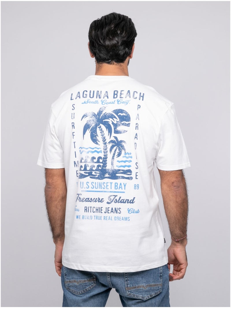 T-shirt a maniche corte oversize NURBOLO Ecru - Kiabi