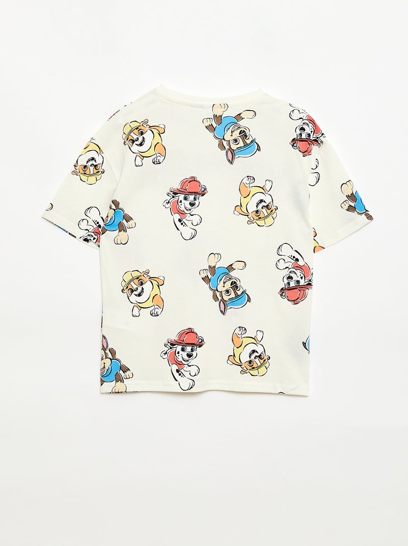 T-shirt a maniche corte 'Paw Patrol' Bianco - Kiabi