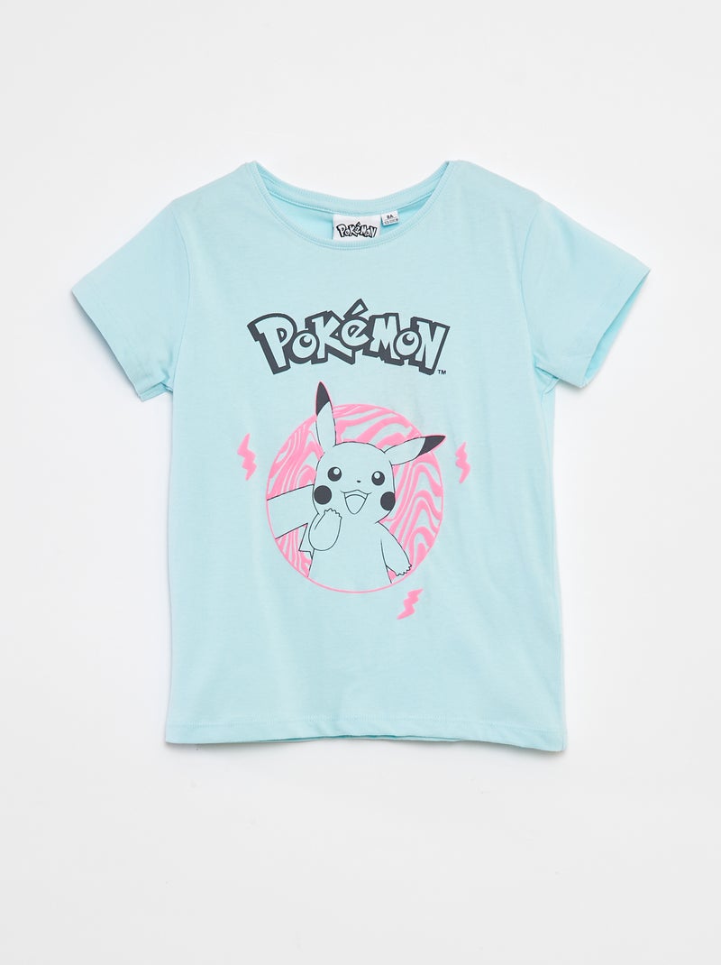 T-shirt a maniche corte 'Pikachu' 'Pokemon' BLU - Kiabi