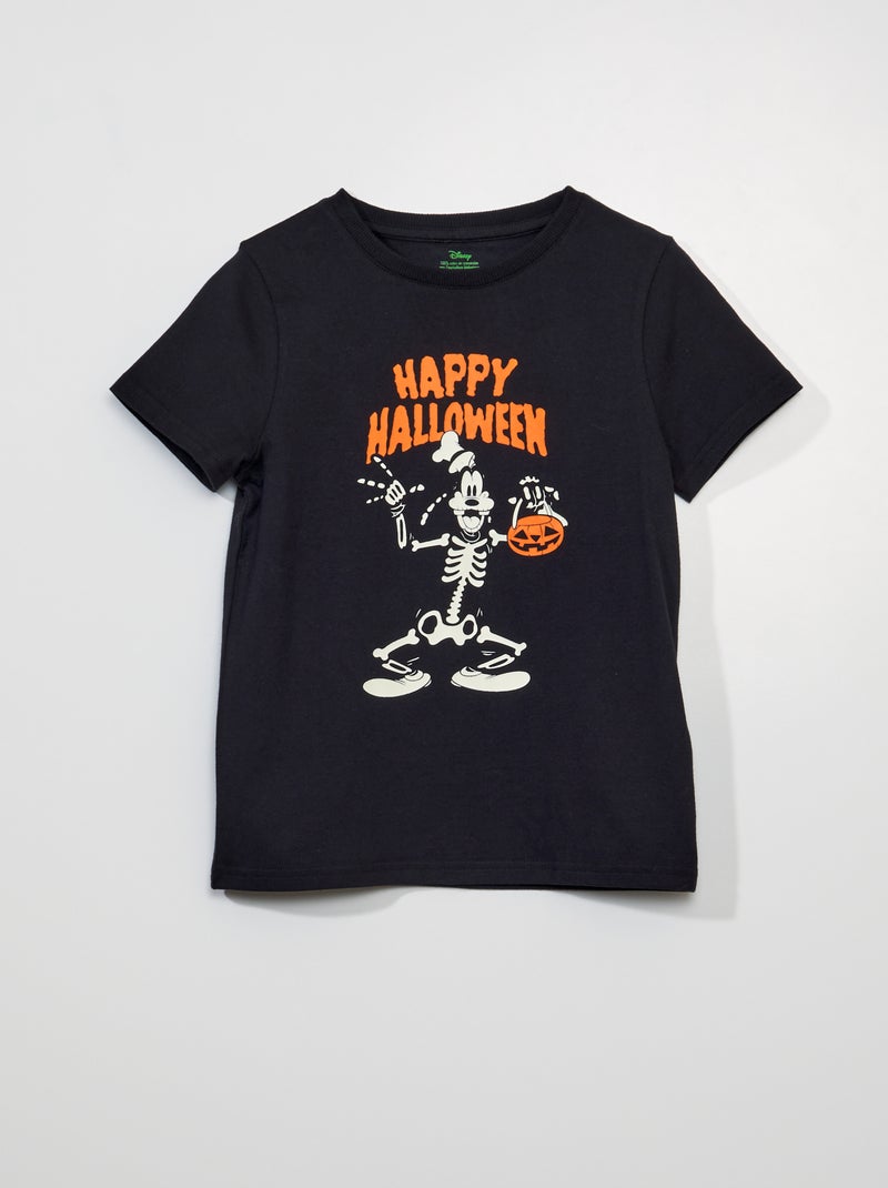 T-shirt a maniche corte 'Pippo' di 'Disney' - Halloween Nero - Kiabi