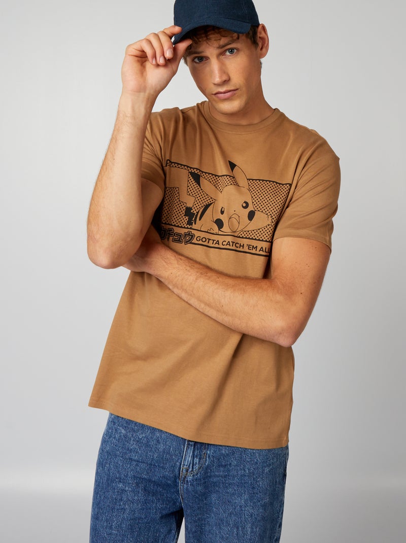 T-shirt a maniche corte 'Pokemon' BEIGE - Kiabi