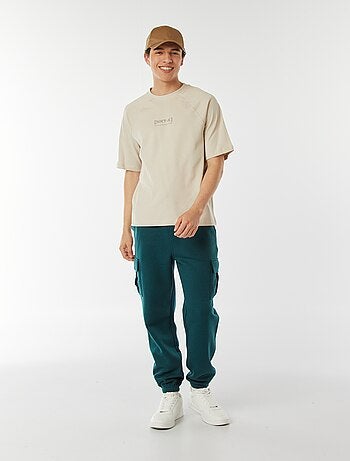 T-shirt a maniche corte raglan con stampa