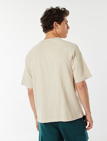 T-shirt a maniche corte raglan con stampa