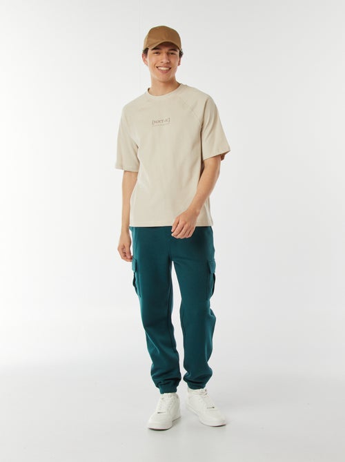 T-shirt a maniche corte raglan con stampa - Kiabi