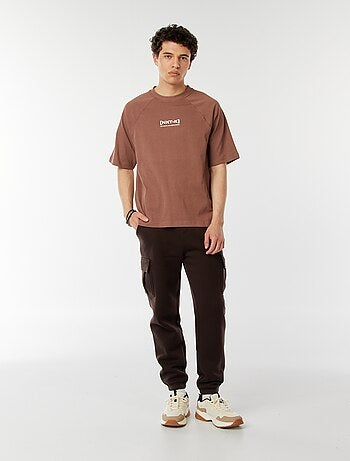 T-shirt a maniche corte raglan con stampa