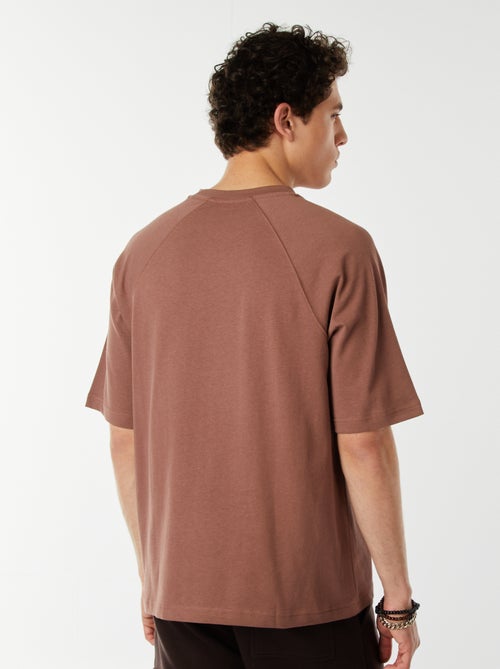 T-shirt a maniche corte raglan con stampa - Kiabi