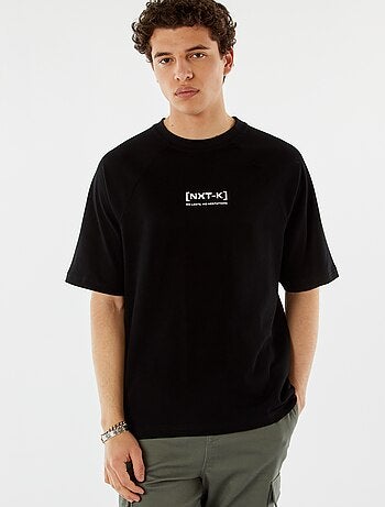 T-shirt a maniche corte raglan con stampa