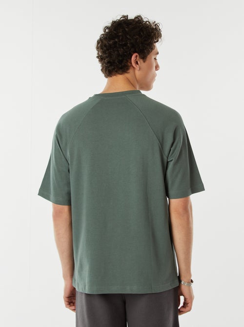 T-shirt a maniche corte raglan con stampa - Kiabi