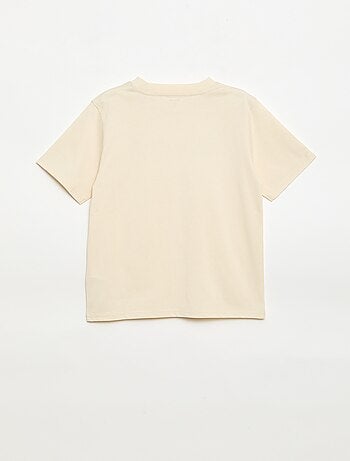 T-shirt a maniche corte ricamata