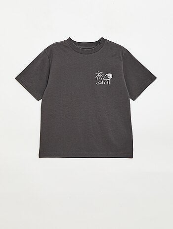 T-shirt a maniche corte ricamata