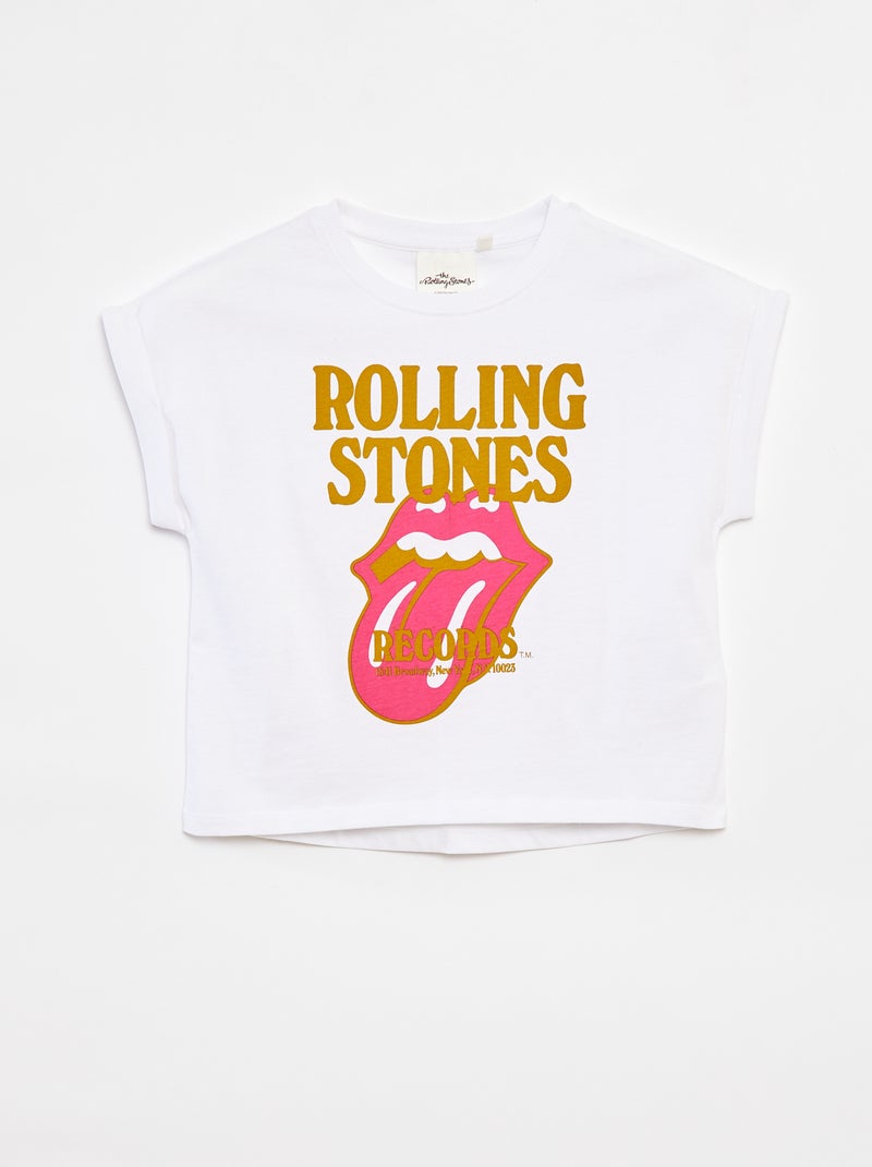 T-shirt a maniche corte 'Rolling Stones' bianco - Kiabi