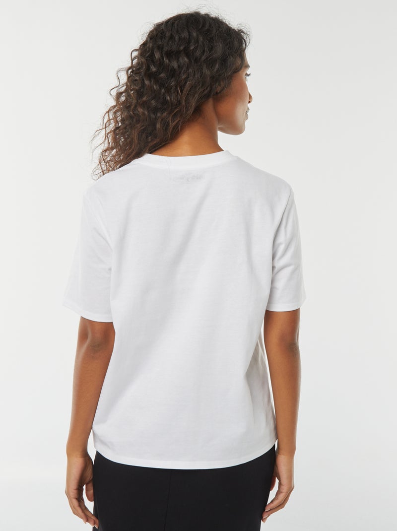 T-shirt a maniche corte 'Rolling Stones' BIANCO - Kiabi