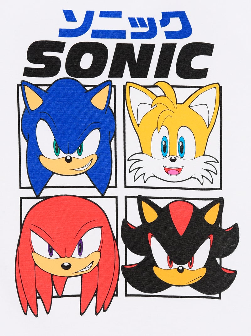 T-shirt a maniche corte 'Sonic' Bianco - Kiabi
