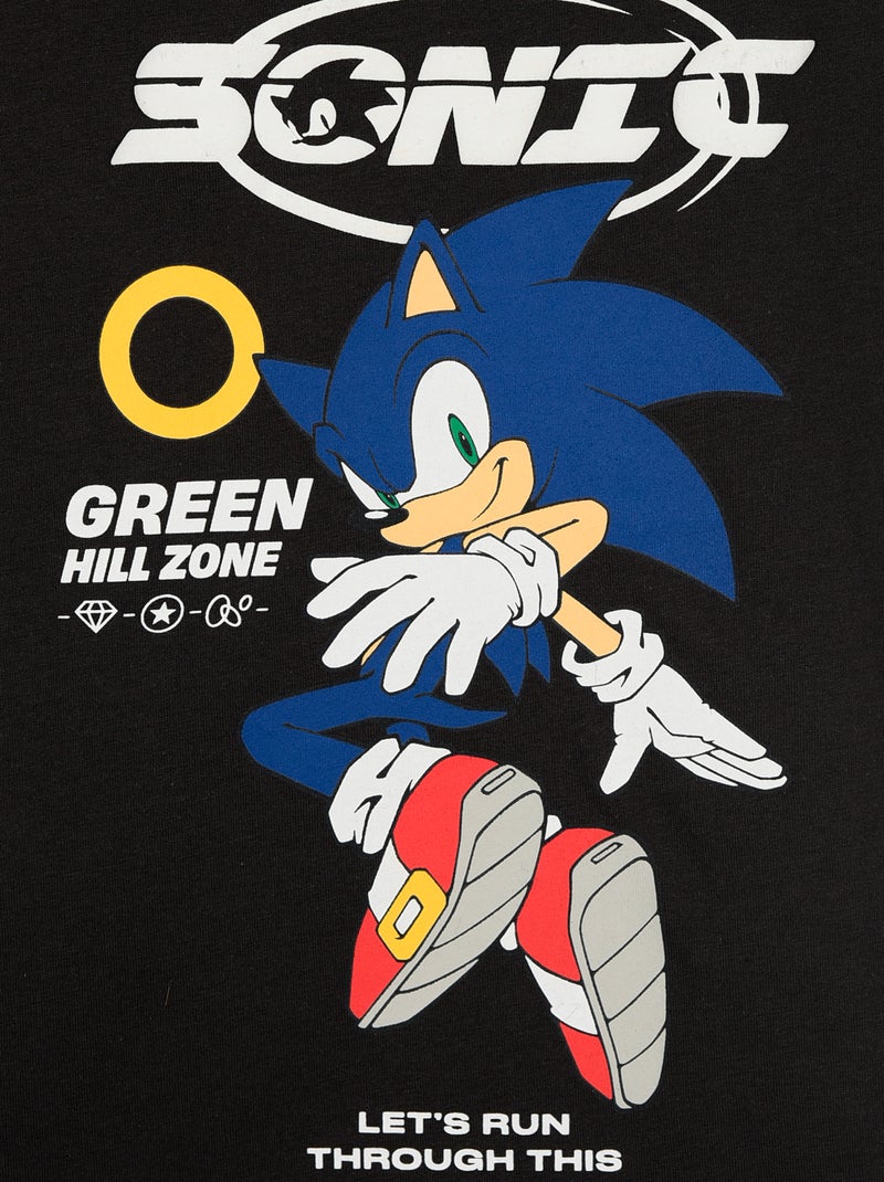 T-shirt a maniche corte 'Sonic' Nero - Kiabi