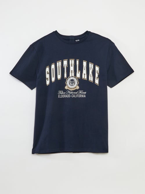 T-shirt a maniche corte stampata - collezione facile da indossare - Kiabi