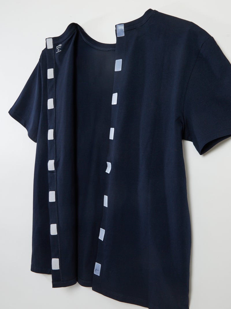 T-shirt a maniche corte stampata - collezione facile da indossare Blu - Kiabi