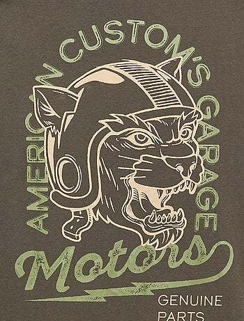 T-shirt a maniche corte stampata - collezione facile da indossare