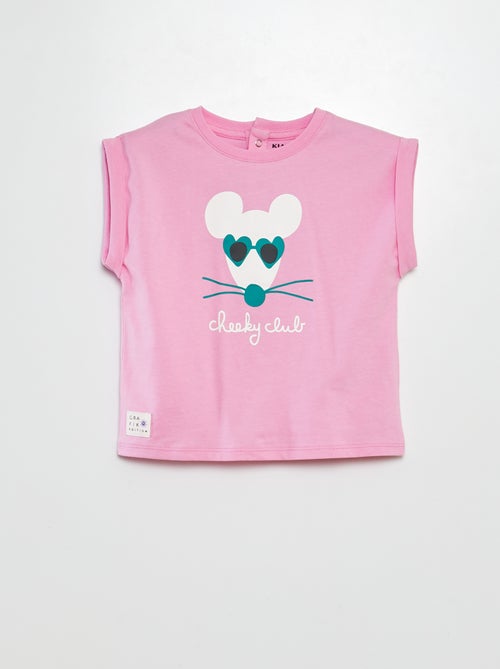 T-shirt a maniche corte stampata - Grafik Edition - Kiabi