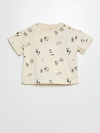 T-shirt a maniche corte stampata - Tough Cotton