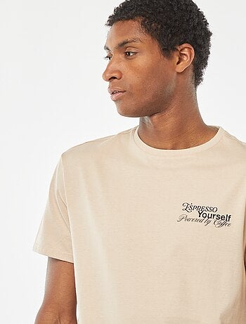 T-shirt a maniche corte stampata