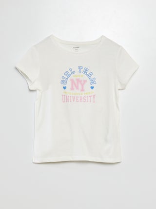 T-shirt a maniche corte stampata