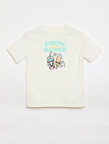T-shirt a maniche corte con stampa