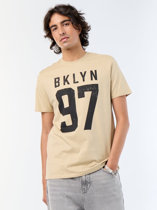T-shirt a maniche corte stampata - Kiabi