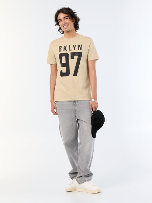 T-shirt a maniche corte stampata - Kiabi