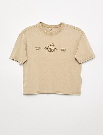 T-shirt a maniche corte stampata