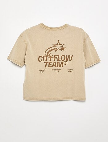 T-shirt a maniche corte stampata