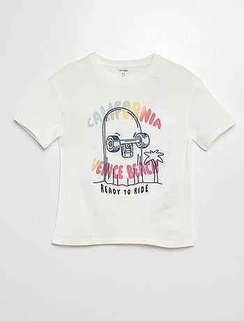 T-shirt a maniche corte stampata